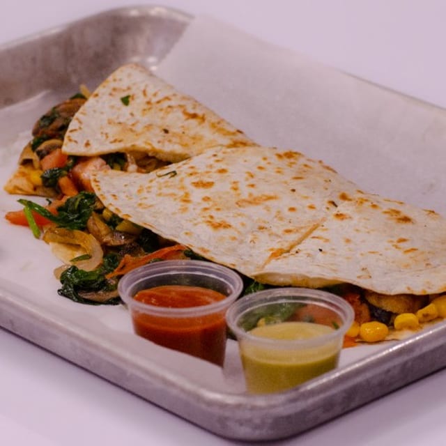 Vegan Quesadilla Chicken or Steak.